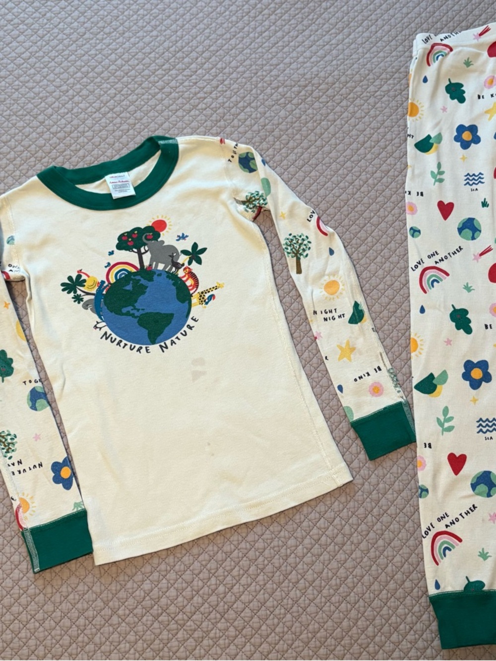 Hannah Andersson Nurture Nature Earth Day Long John Pajamas